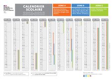 Galerie photo Calendrier scolaire